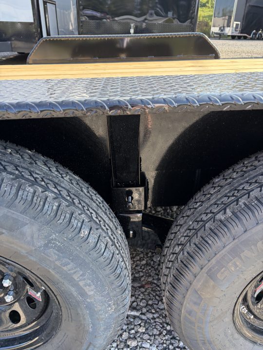 New 2027 Triple Crown 7x24 Heavy Duty Equipment Trailer, EZ Assist Swing Up Ramps, 14K GVWR