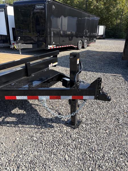 New 2027 Triple Crown 7x24 Heavy Duty Equipment Trailer, EZ Assist Swing Up Ramps, 14K GVWR