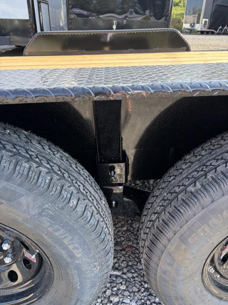 New 2027 Triple Crown 7x24 Heavy Duty Equipment Trailer, EZ Assist Swing Up Ramps, 14K GVWR