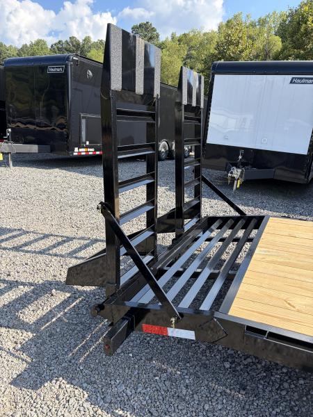 New 2027 Triple Crown 7x24 Heavy Duty Equipment Trailer, EZ Assist Swing Up Ramps, 14K GVWR