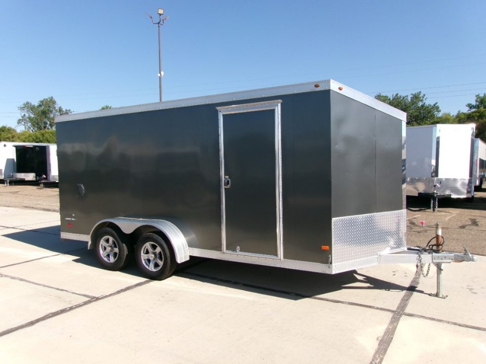 Used 2017 Haulmark HAU7X16WT2 Cargo / Enclosed Trailer