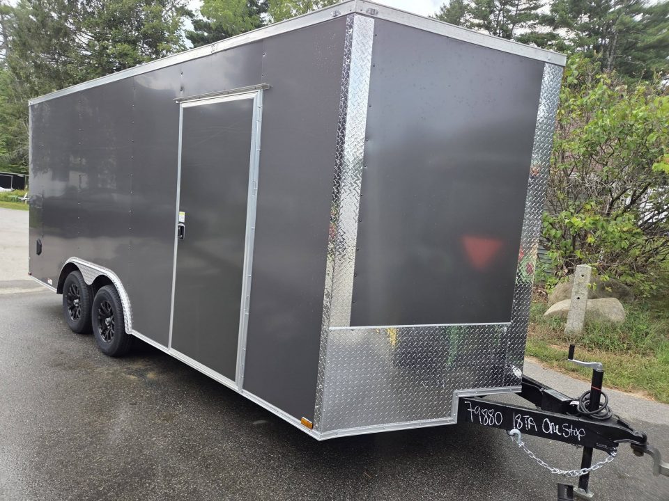 New 2026 One Stop 8.5x18 one stop enclosed cargo trailer extra height rear ramp Cargo / Enclosed Trailer