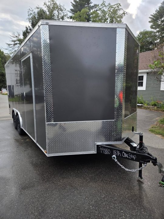 New 2026 One Stop 8.5x18 one stop enclosed cargo trailer extra height rear ramp Cargo / Enclosed Trailer