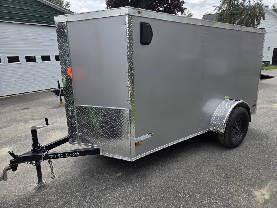 New 2026 One Stop 5x10 enclosed cargo trailer car ramp Cargo / Enclosed Trailer