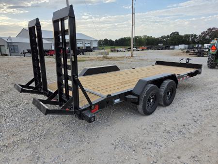 New 2027 Load Trail 83X20 TANDEM 14K EQUIPMENT HAULER W/8" I-BEAM FRAME WIDE STANDUPS & TOOL TRAY