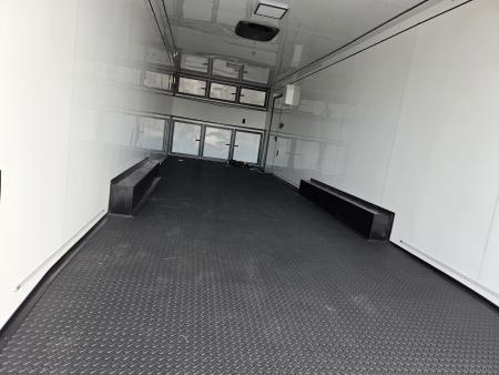 New 2027 Rock Solid 8.5X28 TANDEM 14K CARGO W/7' HEIGHT BLACKOUT TRIM FINISHED INTERIOR W/FRONT CABINETS & A/C