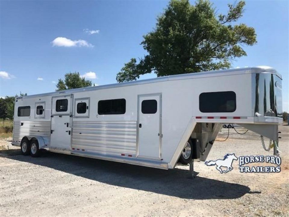 New 2027 Cimarron Trailers Norstar 4 Horse Head-to-Head Gooseneck Horse Trailer