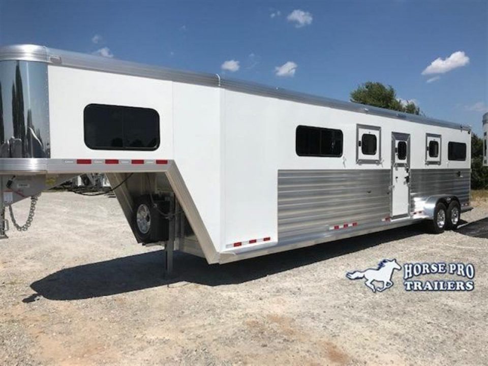 New 2027 Cimarron Trailers Norstar 4 Horse Head-to-Head Gooseneck Horse Trailer