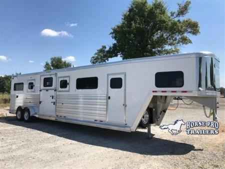 New 2027 Cimarron Trailers Norstar 4 Horse Head-to-Head Gooseneck Horse Trailer