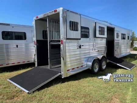 New 2027 Cimarron Trailers Norstar 4 Horse Head-to-Head Gooseneck Horse Trailer