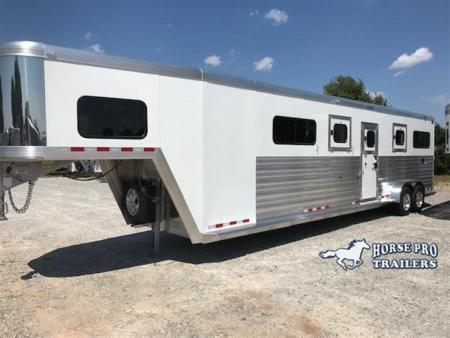 New 2027 Cimarron Trailers Norstar 4 Horse Head-to-Head Gooseneck Horse Trailer