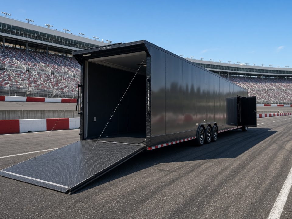 New 2026 Ware Cargo Trailers 52' Gooseneck Enclosed Trailer – Brand New | 8' Ceiling | A/C | Triple Axle | Blackout Package Cargo / Enclosed Trailer