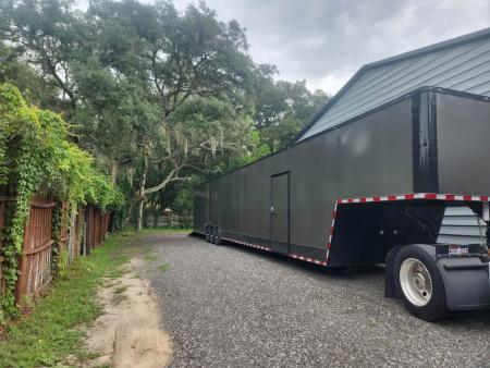 New 2026 Ware Cargo Trailers 52' Gooseneck Enclosed Trailer – Brand New | 8' Ceiling | A/C | Triple Axle | Blackout Package Cargo / Enclosed Trailer