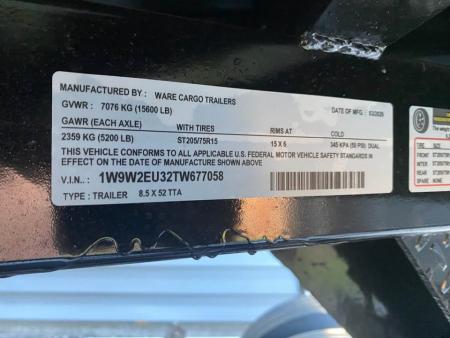 New 2026 Ware Cargo Trailers 52' Gooseneck Enclosed Trailer – Brand New | 8' Ceiling | A/C | Triple Axle | Blackout Package Cargo / Enclosed Trailer