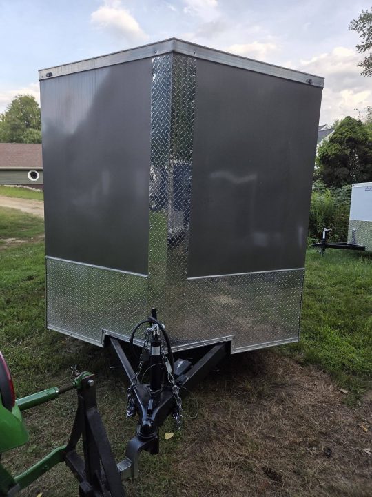Used 2026 One Stop 7x12 enclosed cargo trailer barn doors with brakes Cargo / Enclosed Trailer