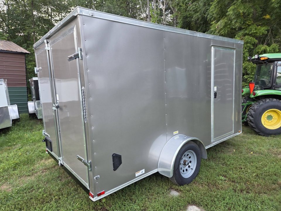 Used 2026 One Stop 7x12 enclosed cargo trailer barn doors with brakes Cargo / Enclosed Trailer