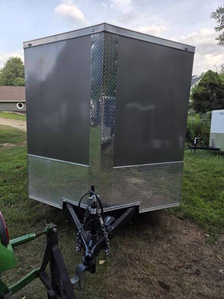 Used 2026 One Stop 7x12 enclosed cargo trailer barn doors with brakes Cargo / Enclosed Trailer