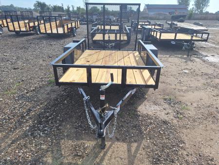 New 2027 AMO 5x8 Lowside Landscape Trailer W/Led Lights and Spring Assist Gate