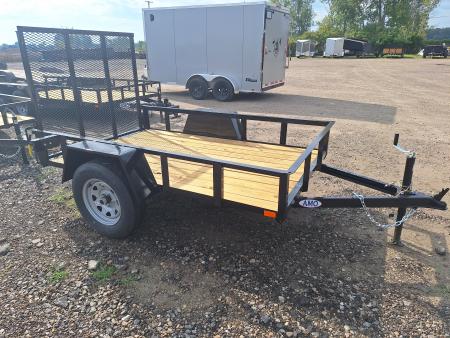 New 2027 AMO 5x8 Lowside Landscape Trailer W/Led Lights and Spring Assist Gate