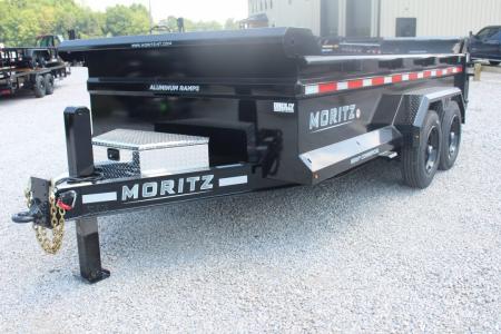 New 2027 Moritz 6' 10  x 14' Heavy Commercial DLH Series Dump Trailer - 16000# GVW