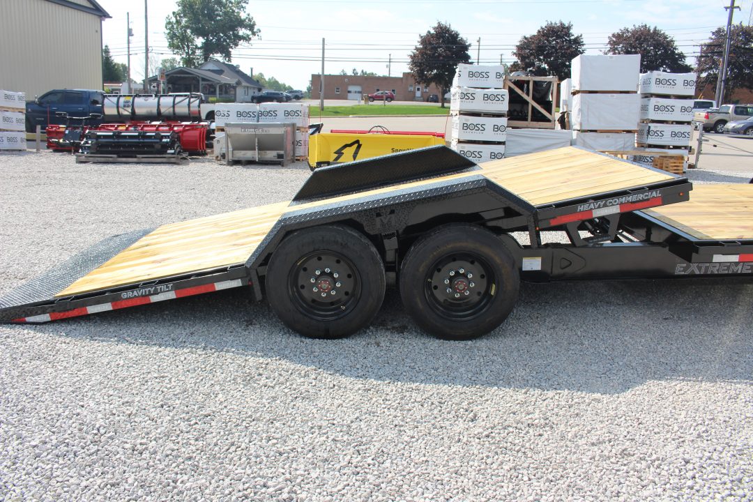 New 2027 Moritz 7' x 16' + 6' Low Pro - Gravity Tilt - Tilt Trailer - 22900# GVW