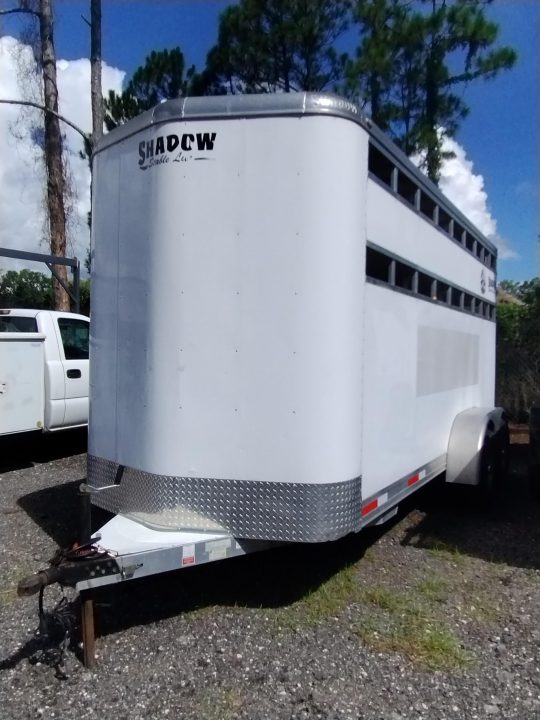 Used 2020 Shadow 3 Horse Trailer / Livestock trailer with removable dividers Horse Trailer
