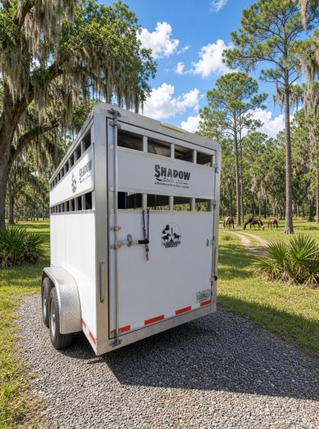 Used 2020 Shadow 3 Horse Trailer / Livestock trailer with removable dividers Horse Trailer