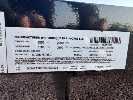 New 2027 H&H Trailers RSD8214-030 Utility Trailer
