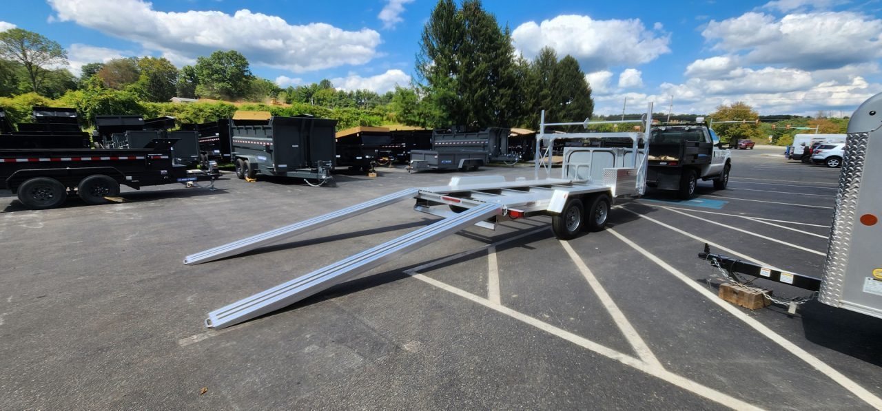New 7 x 14'-2" Trailex CT-8455EB "HYPERCAR" Car / Racing Trailer 7k **84" between fenders