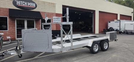New 7 x 14'-2  Trailex CT-8455EB  HYPERCAR  Car / Racing Trailer 7k **84  between fenders
