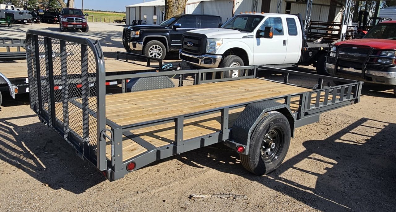 New 2027 PJ Trailers 14' x 83 in. Single 5200# Axle Channel (U8) Utility Trailer