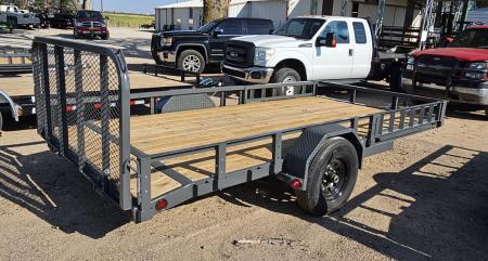 New 2027 PJ Trailers 14' x 83 in. Single 5200# Axle Channel (U8) Utility Trailer