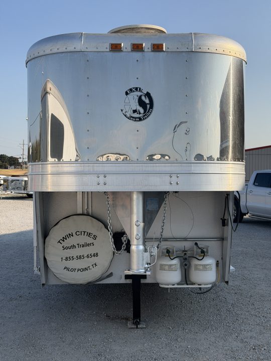 Used 1998 Exiss 3 Horse Gooseneck Living Quarters With Midtack Horse Trailer