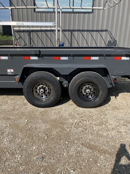 New 2027 Iron Bull 83x14 14000 GVWR 20" Sides Scissor Hoist Dump Trailer