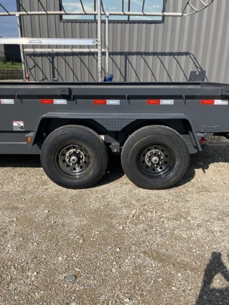 New 2027 Iron Bull 83x14 14000 GVWR 20" Sides Scissor Hoist Dump Trailer