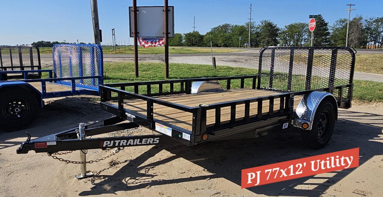 New 2027 PJ Trailers 12' x 77 in. Single Axle Channel Utility Trailer