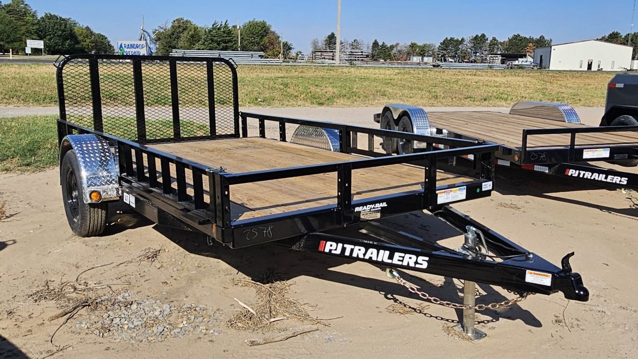 New 2027 PJ Trailers 12' x 77 in. Single Axle Channel Utility Trailer