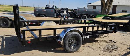 New 2027 PJ Trailers 12' x 77 in. Single Axle Channel Utility Trailer