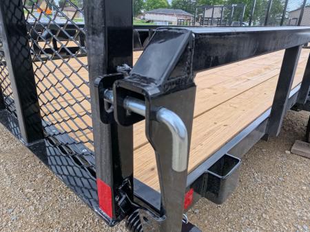 New 2027 H&H Trailers 82 x 14 Rail Side Steel Utility Trailer with 3K Idler - Black