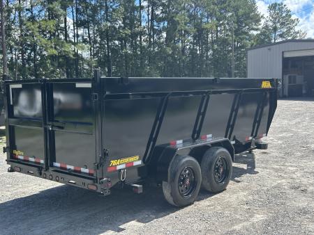 New 2027 Big Tex 7X16 16TD Dump Trailer, 8K Axles, 4ft Sides, 6-Stage Telescopic , 7ga Floor