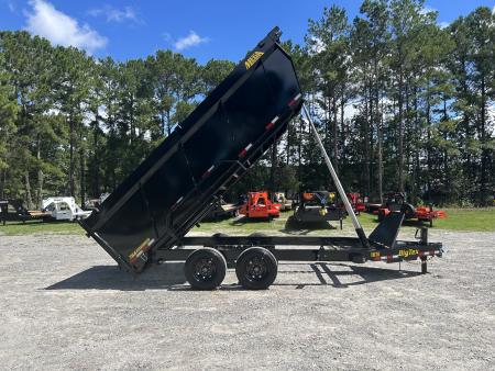 New 2027 Big Tex 7X16 16TD Dump Trailer, 8K Axles, 4ft Sides, 6-Stage Telescopic , 7ga Floor