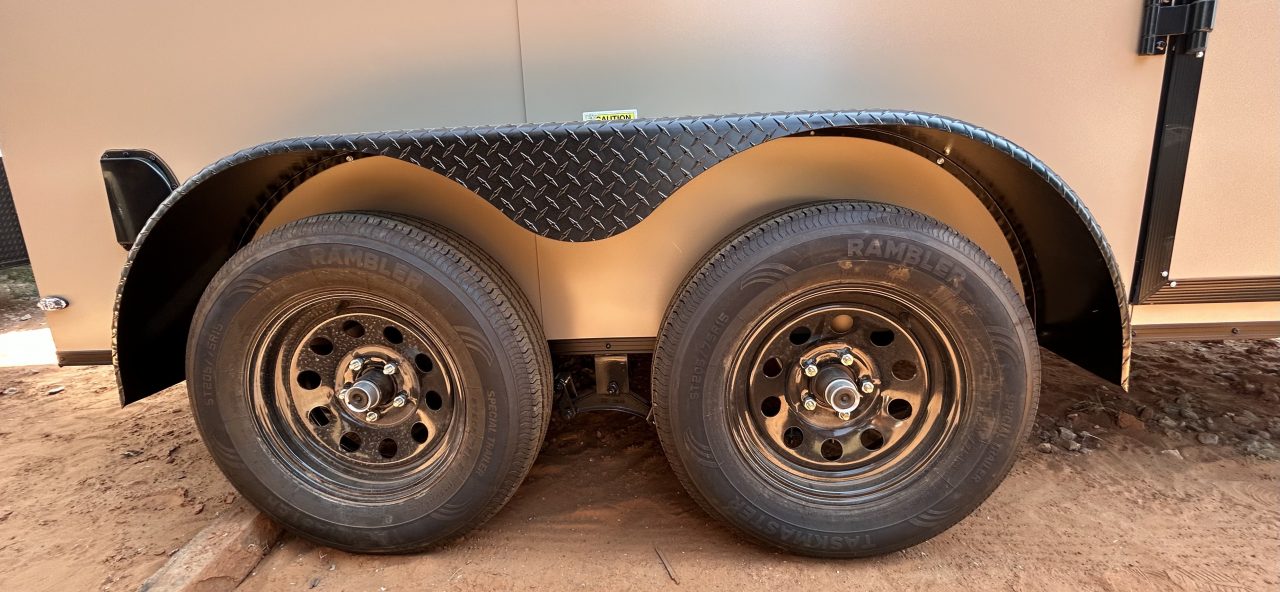 New 2026 Family Trailer 6x12 Tandem Axles Cargo / Enclosed Trailer - Screwless Exterior- Blackout Pkg- Rear Spoiler