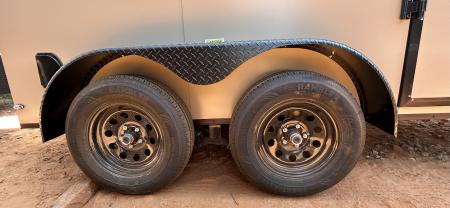 New 2026 Family Trailer 6x12 Tandem Axles Cargo / Enclosed Trailer - Screwless Exterior- Blackout Pkg- Rear Spoiler