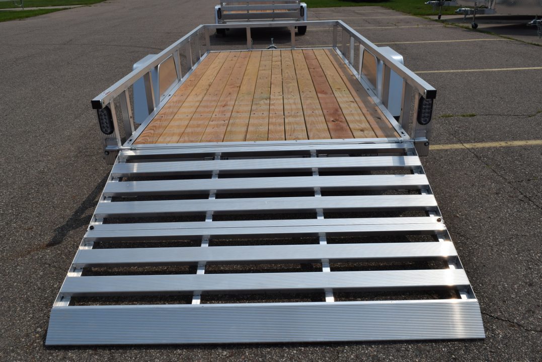 New Sport Haven 6x12 Aluminum Utility Trailer W/ BI-FOLD RAMP GATE