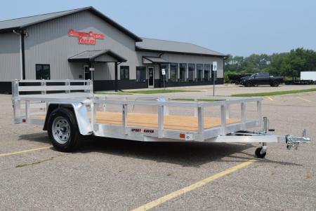 New Sport Haven 6x12 Aluminum Utility Trailer W/ BI-FOLD RAMP GATE