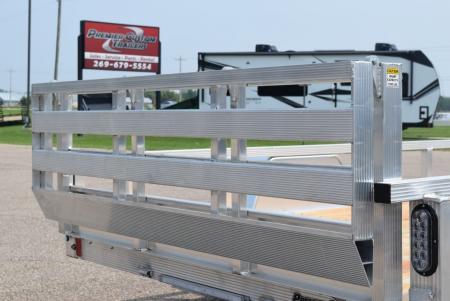 New Sport Haven 6x12 Aluminum Utility Trailer W/ BI-FOLD RAMP GATE