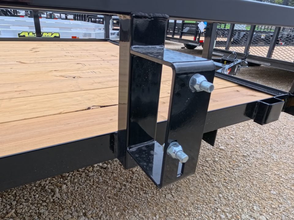 New 2027 H&H Trailers 82 x 14 Rail Side Steel Utility Trailer with 3K Idler - Black