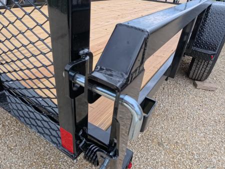 New 2027 H&H Trailers 82 x 14 Rail Side Steel Utility Trailer with 3K Idler - Black