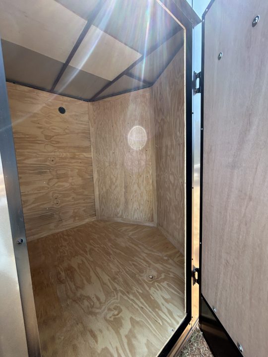 New 2026 Family Trailer 7x14 Tandem Axles Cargo / Enclosed Trailer - Screwless Exterior- Blackout Pkg- Rear Spoiler