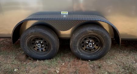 New 2026 Family Trailer 7x14 Tandem Axles Cargo / Enclosed Trailer - Screwless Exterior- Blackout Pkg- Rear Spoiler